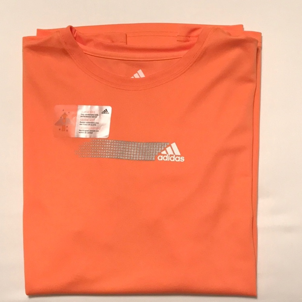 NWT Adidas Performance Orange Quick Dry Top